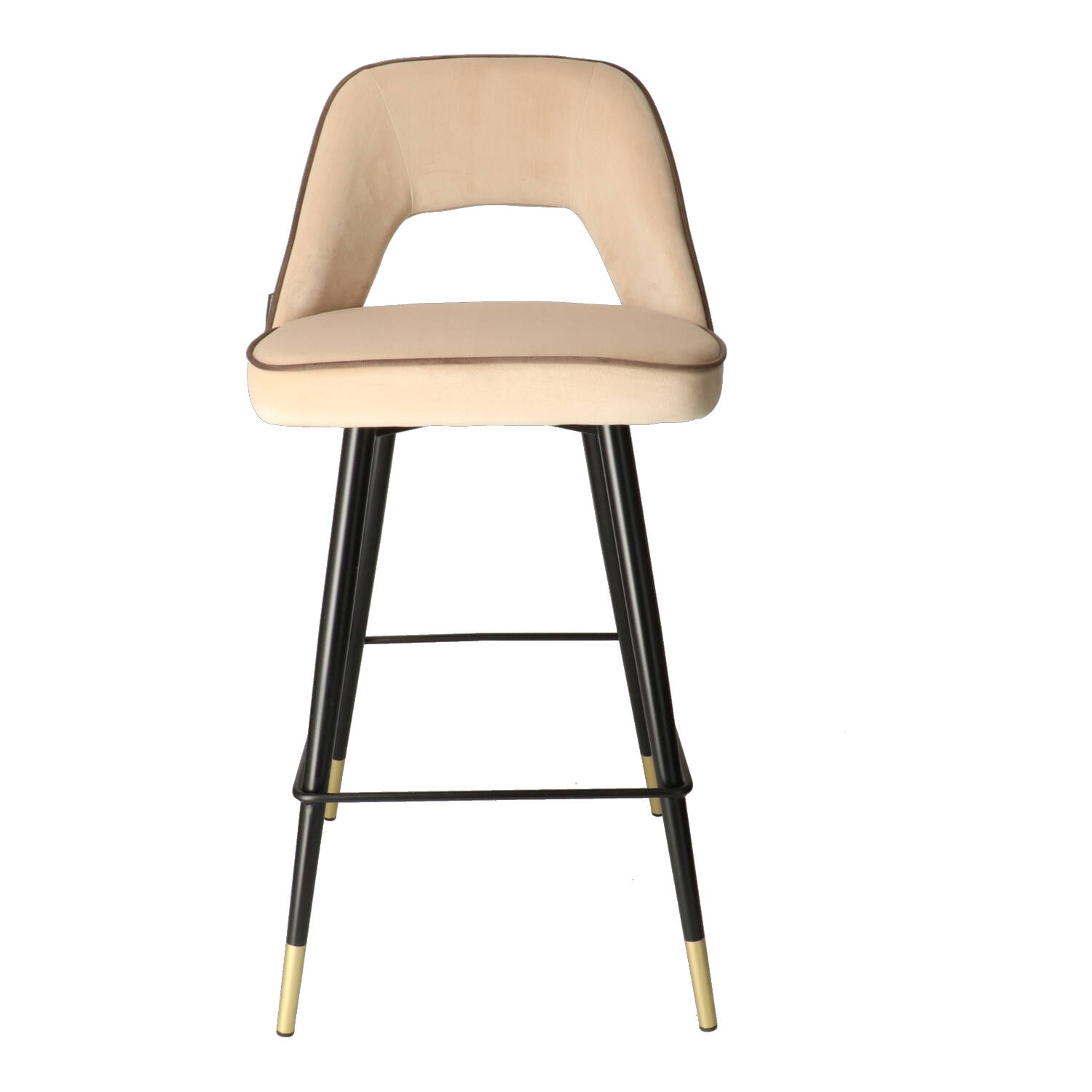 DL FANNY PIP Beige design Upholstered indoor bar stool